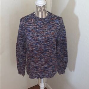 Loft Multi Color Pullover Sweater Contemporary Casual Work Professional